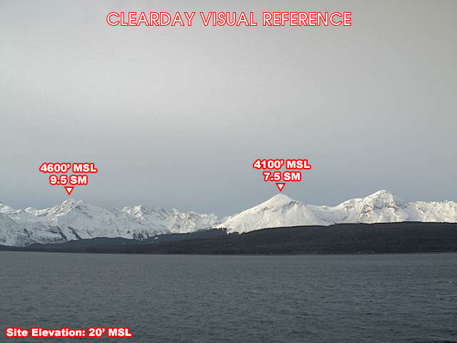 Eldred Rock, West view on a clear day