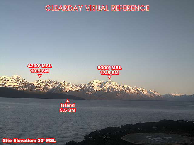 Eldred Rock, NorthWest view on a clear day