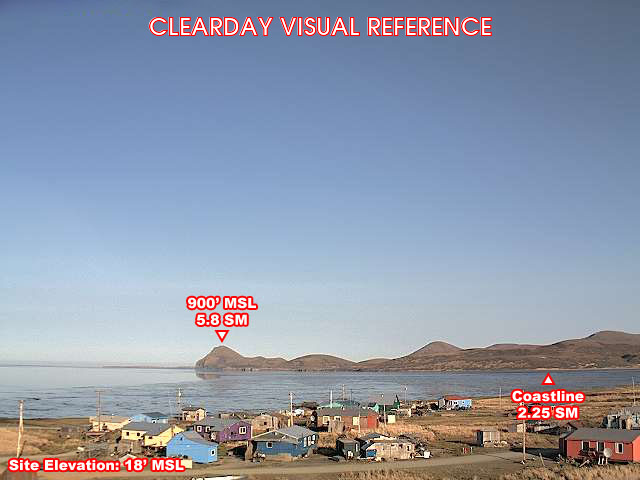 Goodnews Bay, West view on a clear day