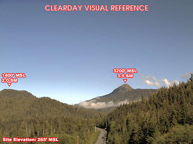 Harris River Pass, NorthWest view on a clear day