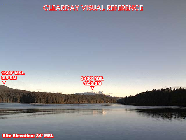 Angoon, NorthEast view on a clear day