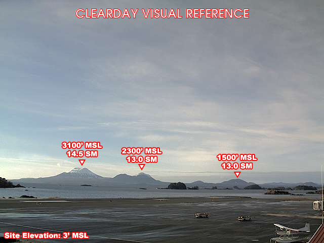 Sitka, West view on a clear day