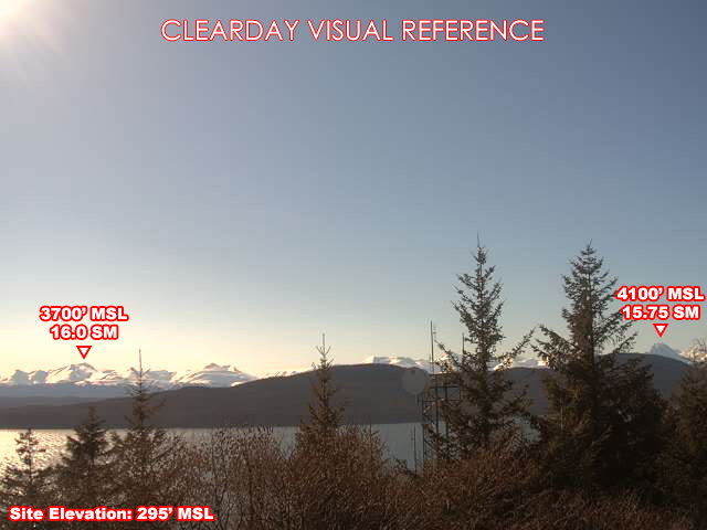 Lena Point, West view on a clear day
