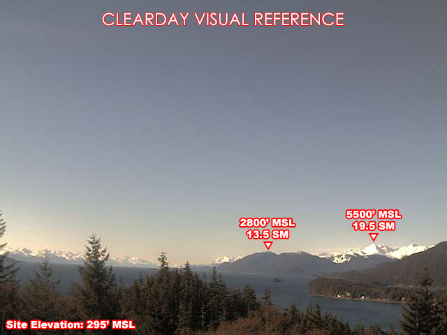 Lena Point, North view on a clear day
