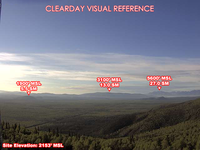 Knob Ridge, SouthEast view on a clear day