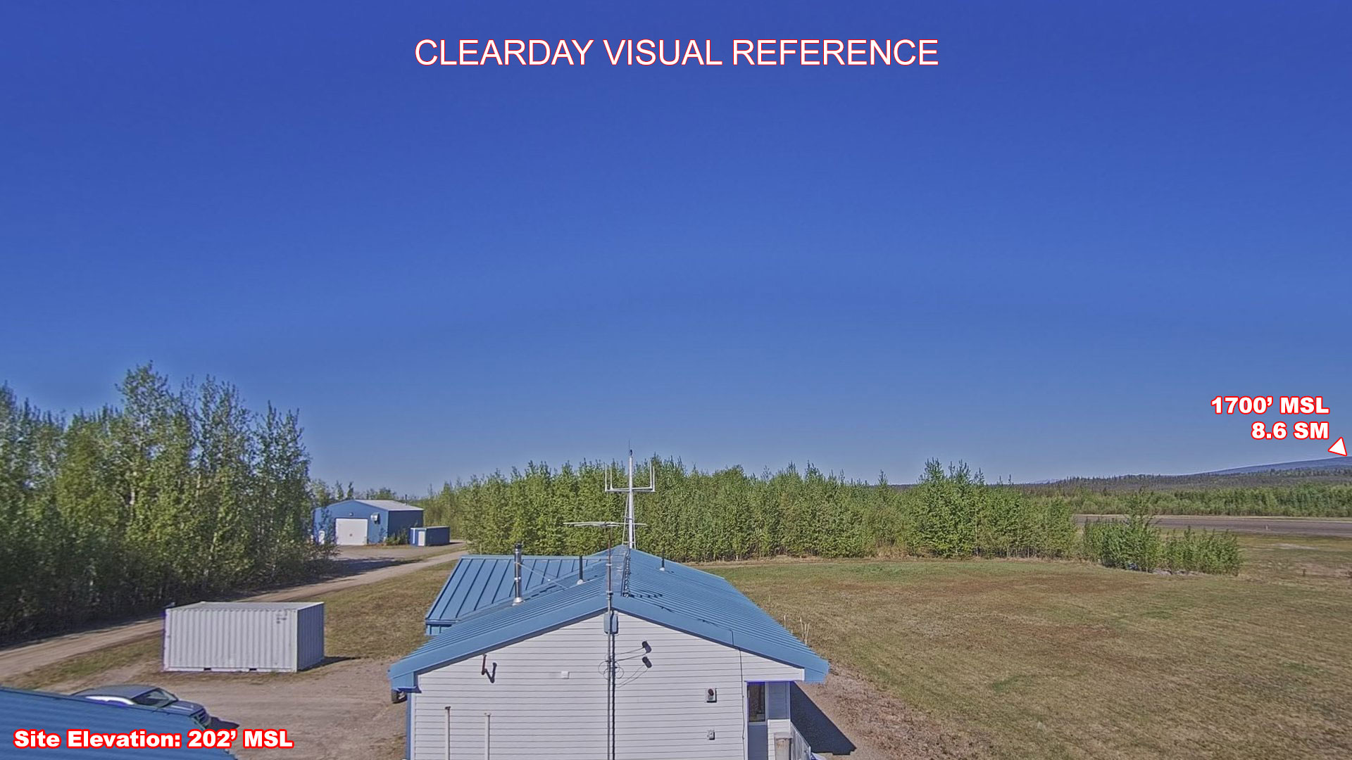 Tanana, West view on a clear day