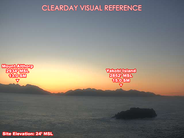 Cape Spencer, SouthEast view on a clear day