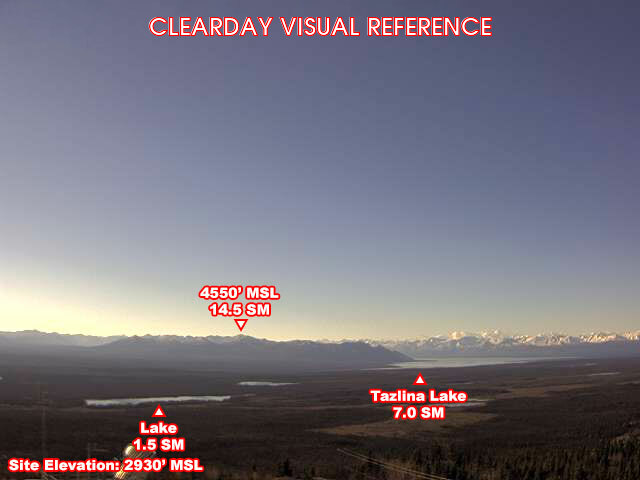 Tazlina-Tolsona, SouthWest view on a clear day