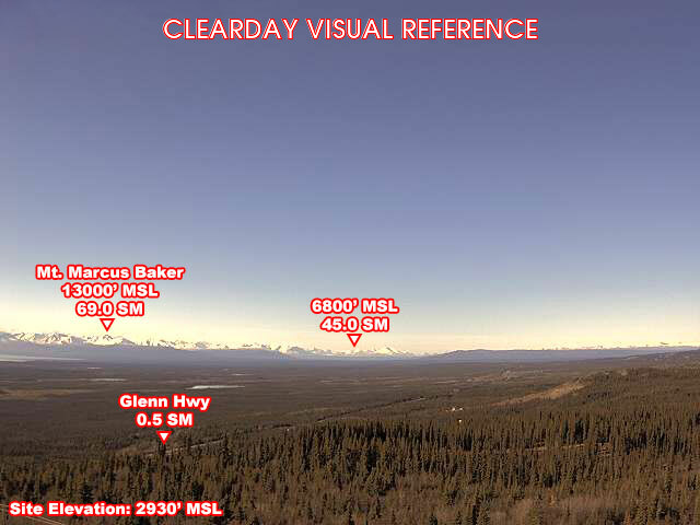 Tazlina-Tolsona, West view on a clear day