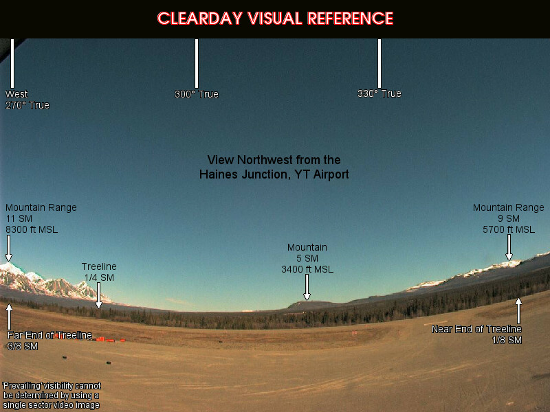 Haines Junction, NorthWest view on a clear day