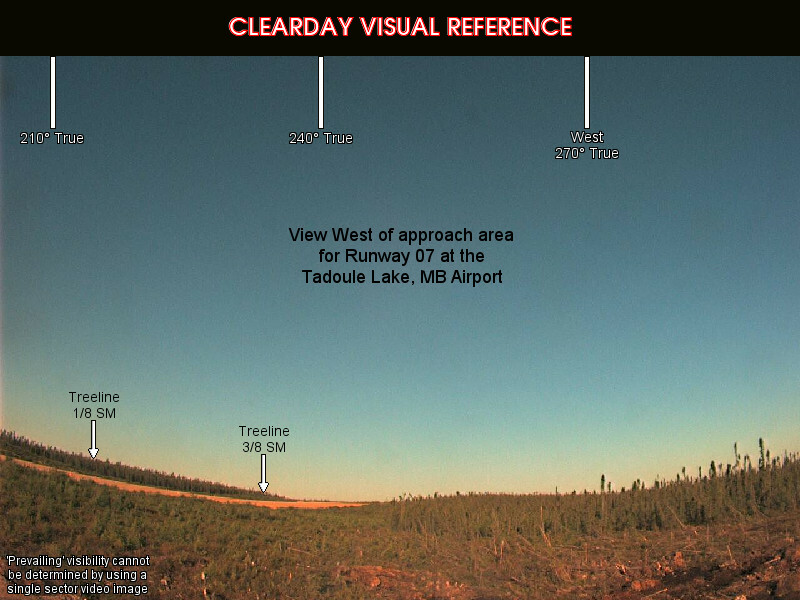 Tadoule Lake, West view on a clear day