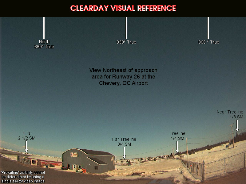 Chevery, NorthEast view on a clear day
