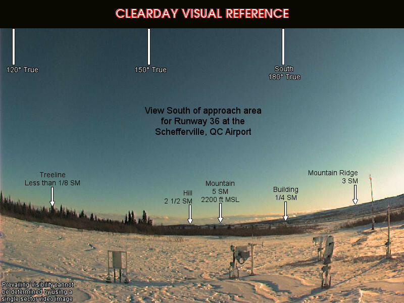 Schefferville, South view on a clear day