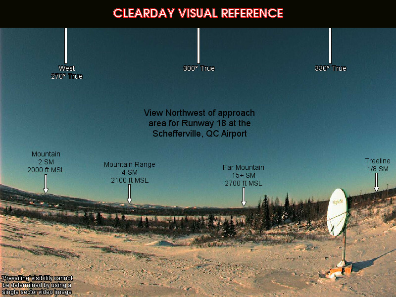 Schefferville, NorthWest view on a clear day