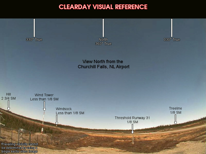 Churchill Falls, North view on a clear day