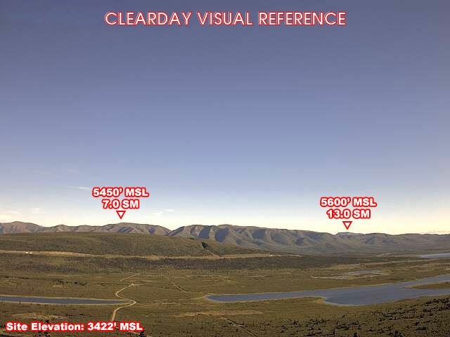 Tahneta Pass, North view on a clear day