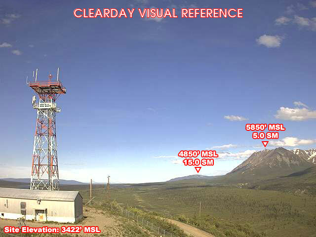 Tahneta Pass, NorthEast view on a clear day