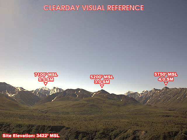 Tahneta Pass, South view on a clear day