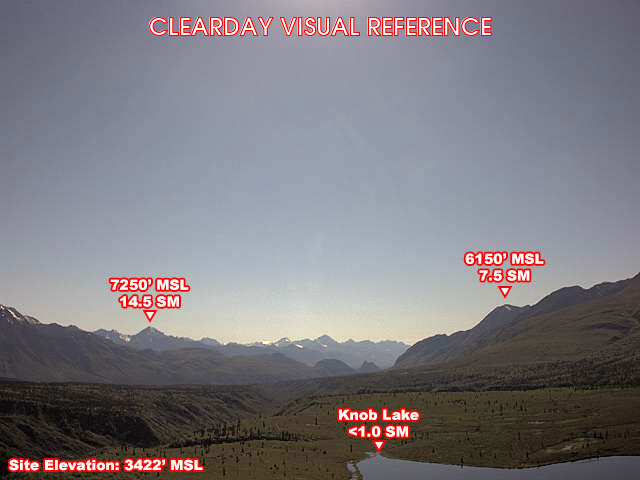 Tahneta Pass, West view on a clear day