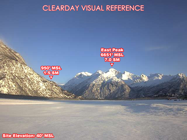 Valdez, East view on a clear day