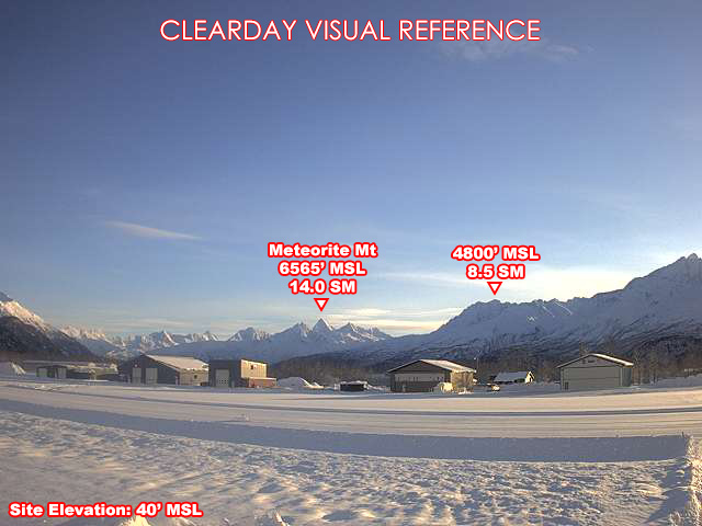 Valdez, SouthEast view on a clear day