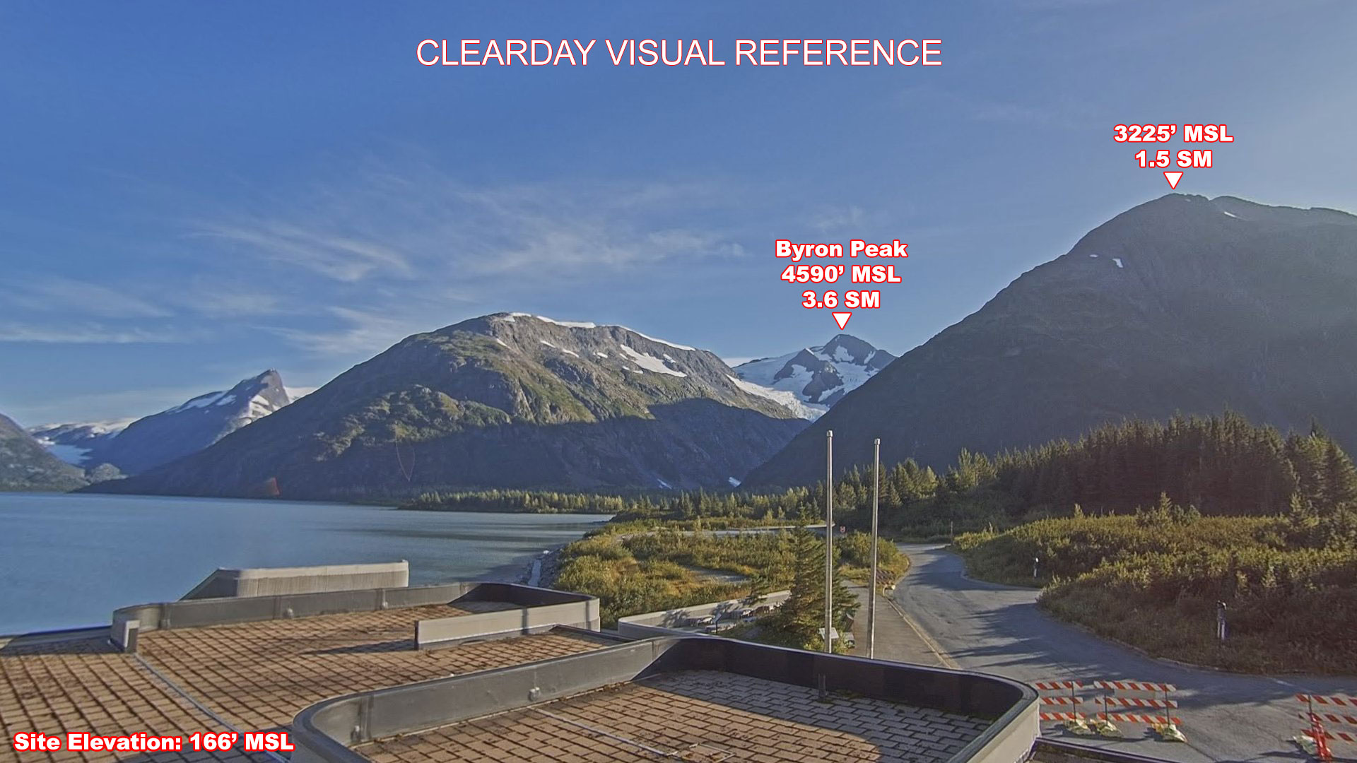 Portage Glacier, South view on a clear day
