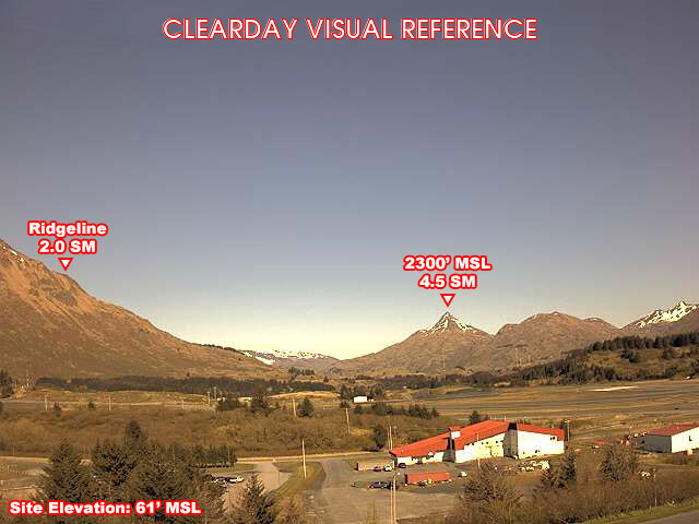 Kodiak, NorthWest view on a clear day