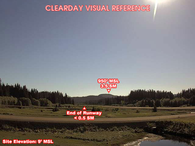 Hoonah, East view on a clear day