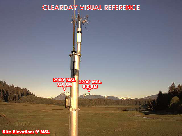 Hoonah, West view on a clear day