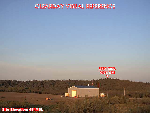 Russian Mission, SouthWest view on a clear day