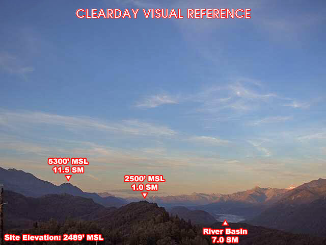 Chickaloon, East view on a clear day