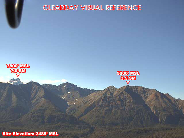 Chickaloon, South view on a clear day