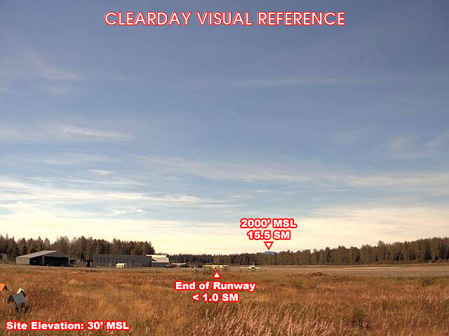 Gustavus, SouthWest view on a clear day