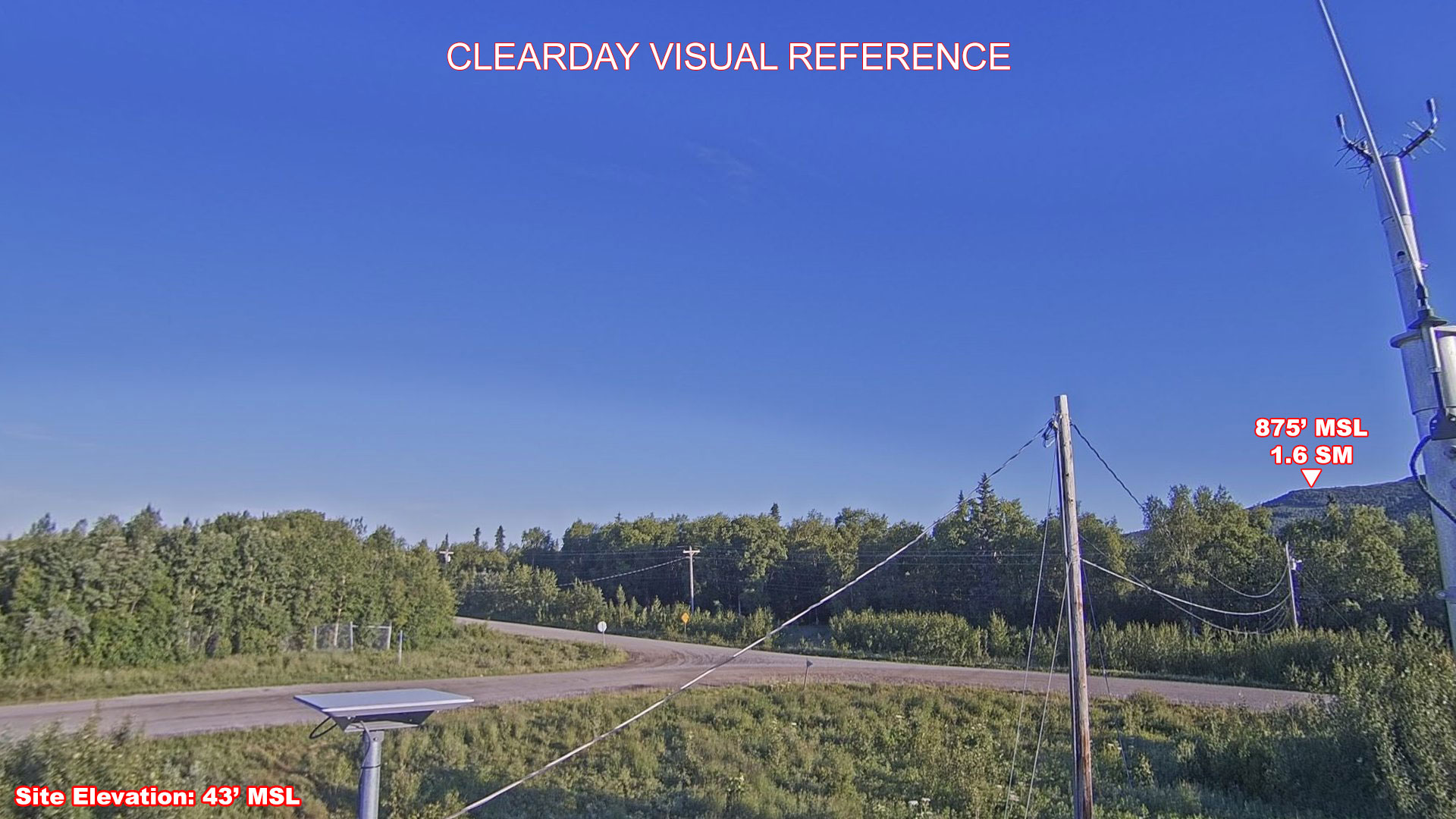Kalskag, NorthWest view on a clear day
