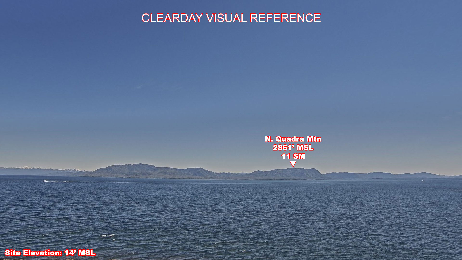 Twin Island, East view on a clear day