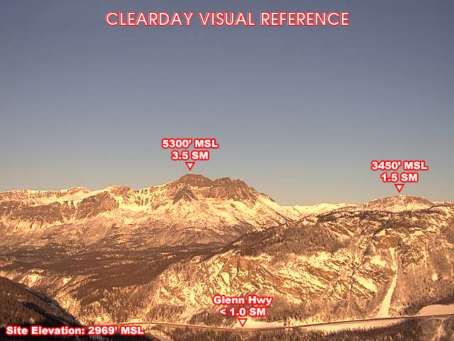 Sheep Mountain, North view on a clear day