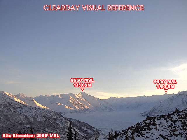 Sheep Mountain, SouthEast view on a clear day