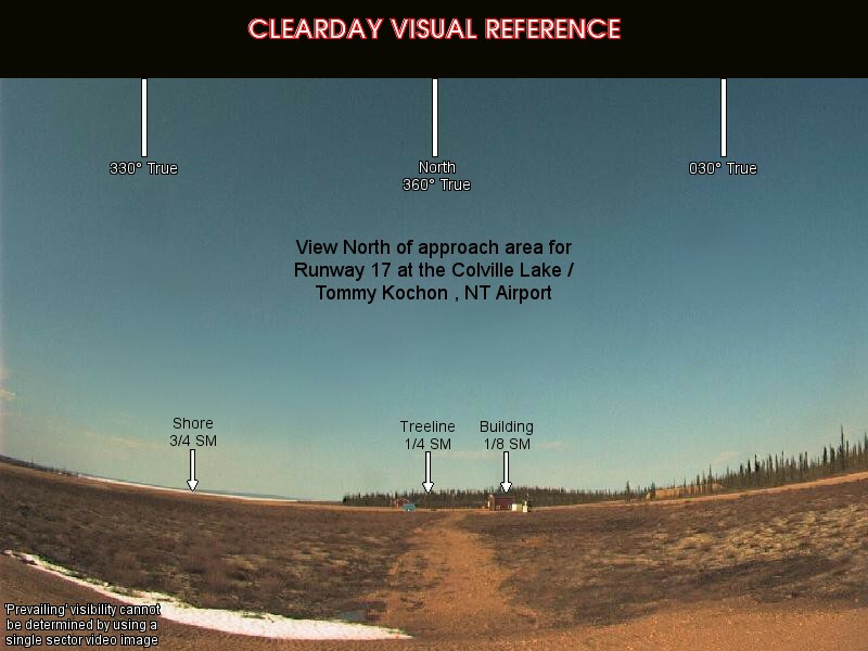Colville Lake/Tommy Kochon, North view on a clear day