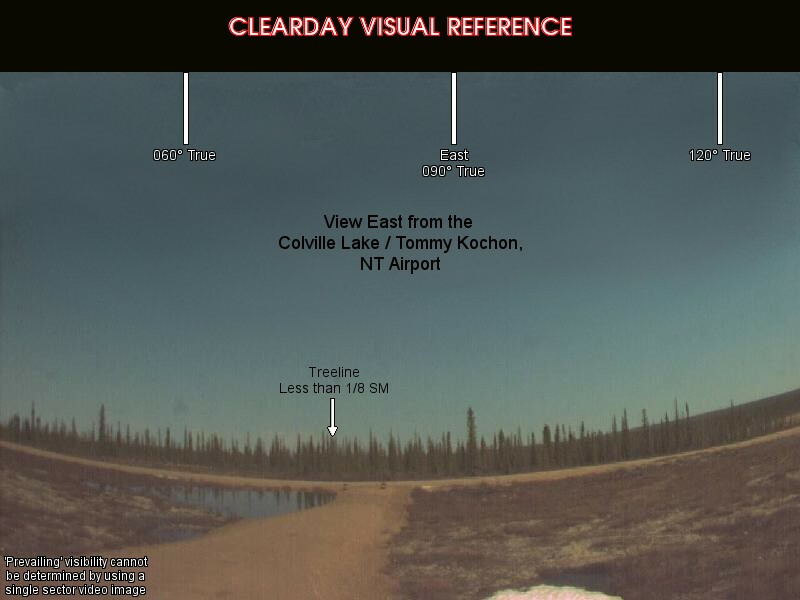 Colville Lake/Tommy Kochon, East view on a clear day