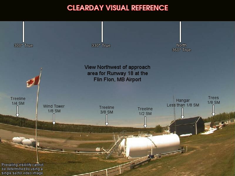 Flin Flon, NorthWest view on a clear day