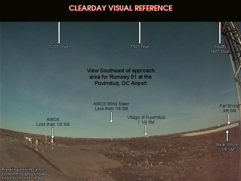 Puvirnituq, SouthEast view on a clear day