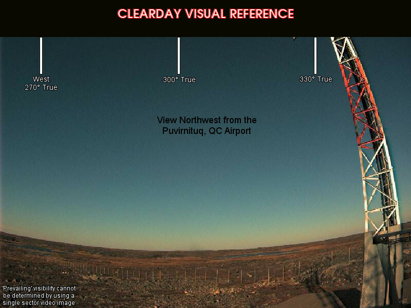 Puvirnituq, NorthWest view on a clear day