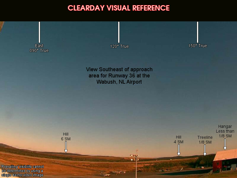 Wabush, SouthEast view on a clear day