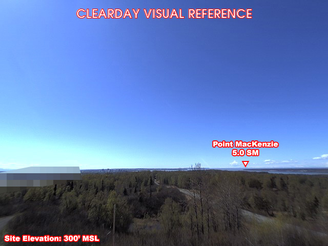 Joint Base Elmendorf-Richardson, SouthWest view on a clear day