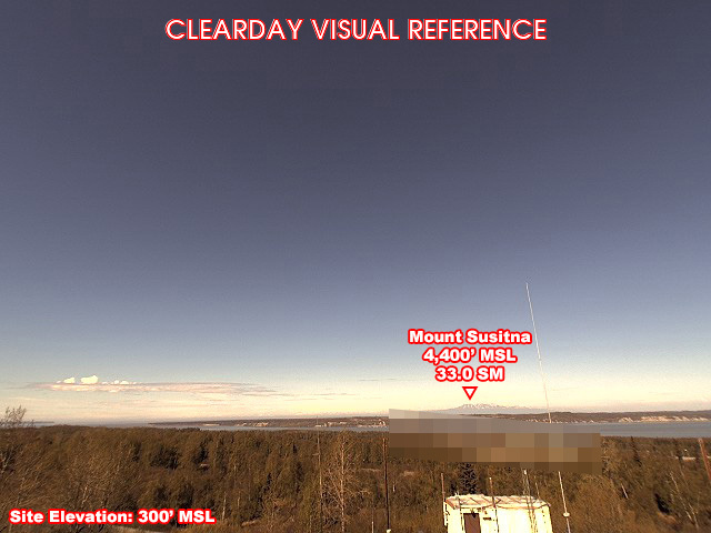 Joint Base Elmendorf-Richardson, West view on a clear day