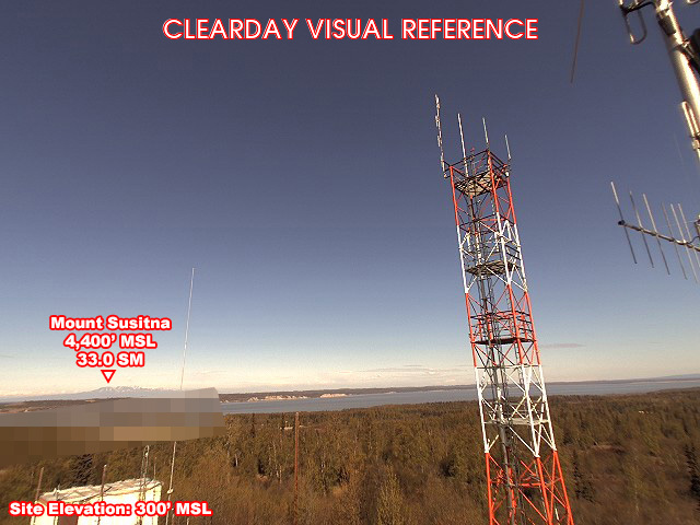 Joint Base Elmendorf-Richardson, NorthWest view on a clear day