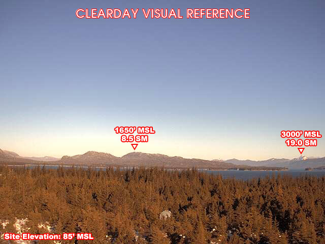 Level Island, North view on a clear day