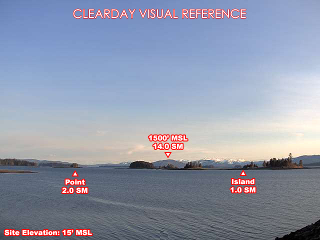 Kake, South view on a clear day