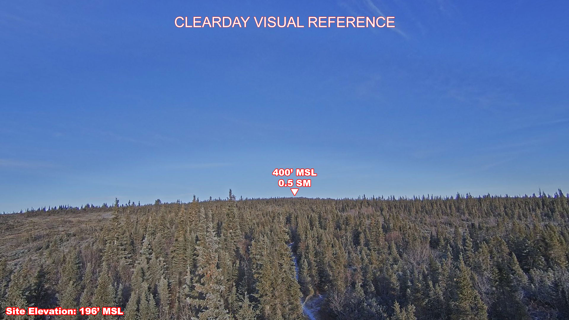 Koyuk, North view on a clear day