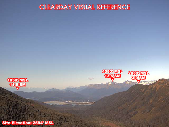 Eaglecrest, North view on a clear day
